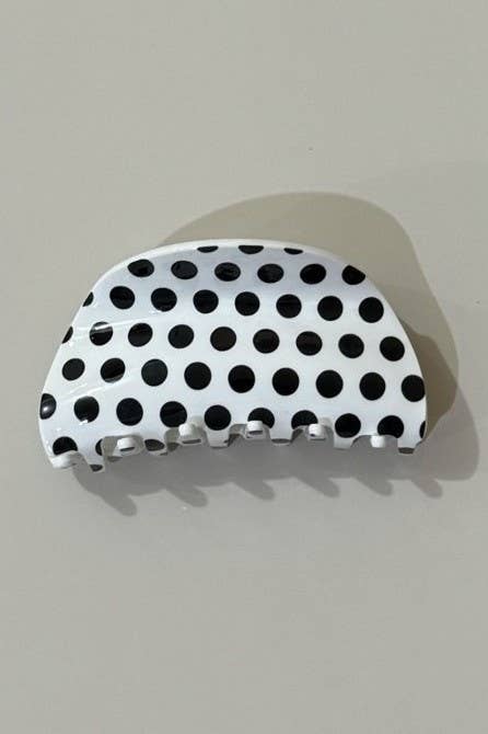 Polka Dot Claw Clip