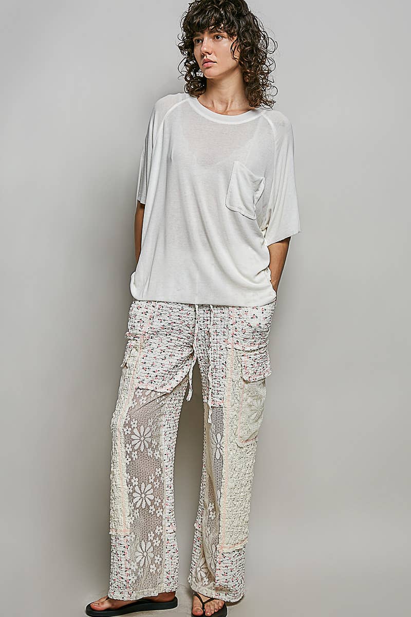 Vintage Washed Relaxed Fit Jersey Top Everyday Tee SALE