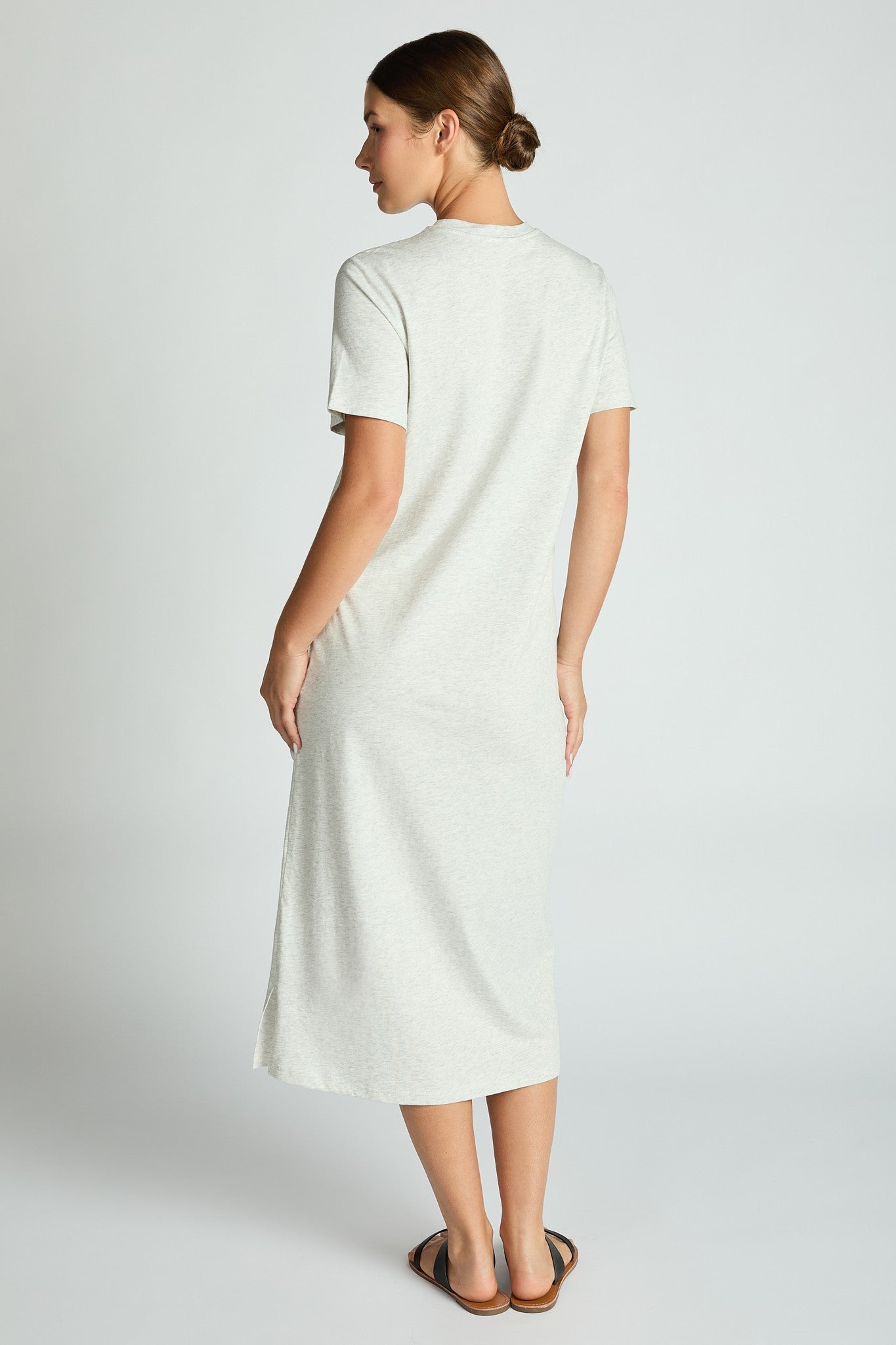 Cotton T-Shirt Midi Dress