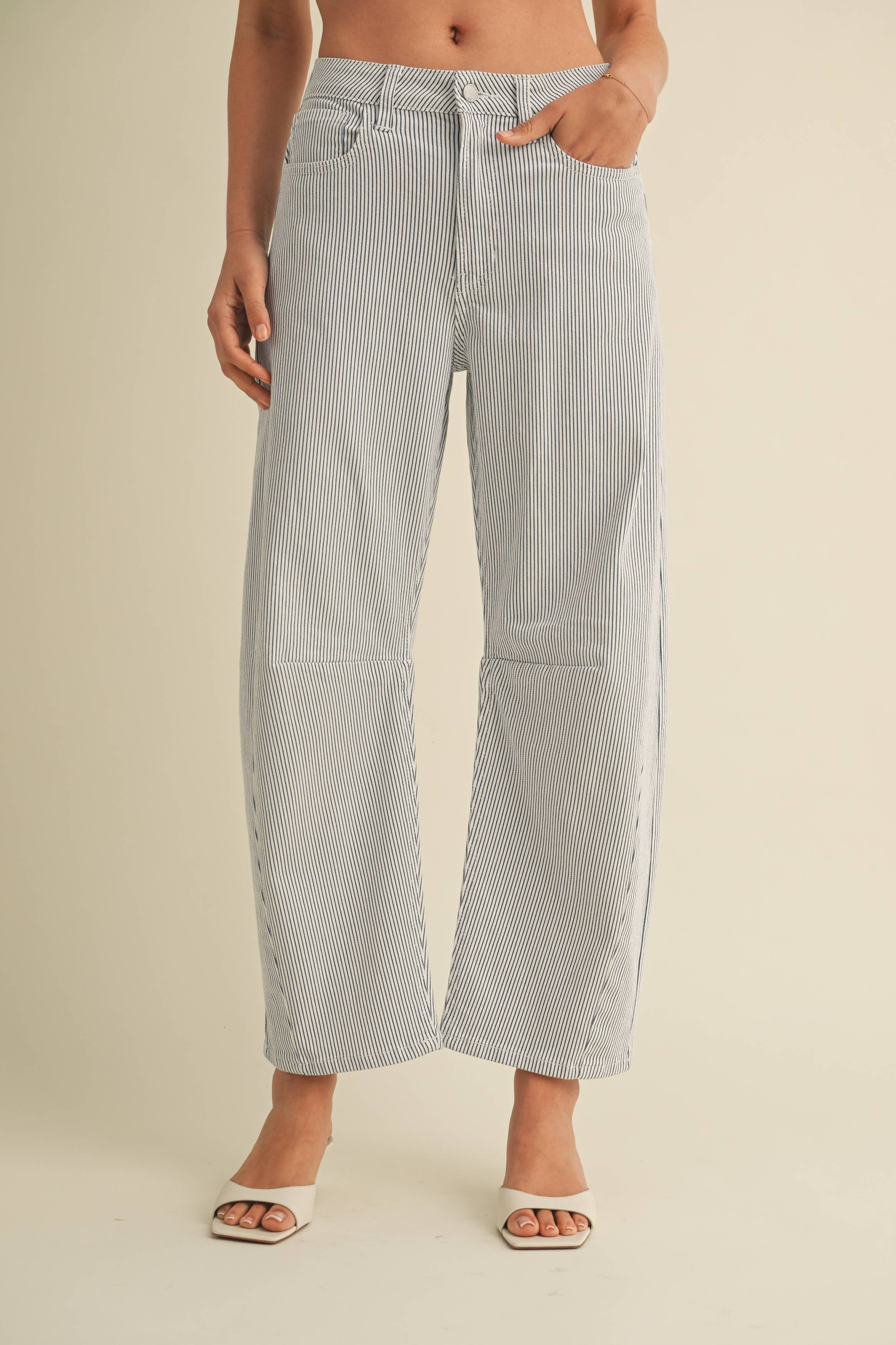 Striped Barrel Jean - JBD