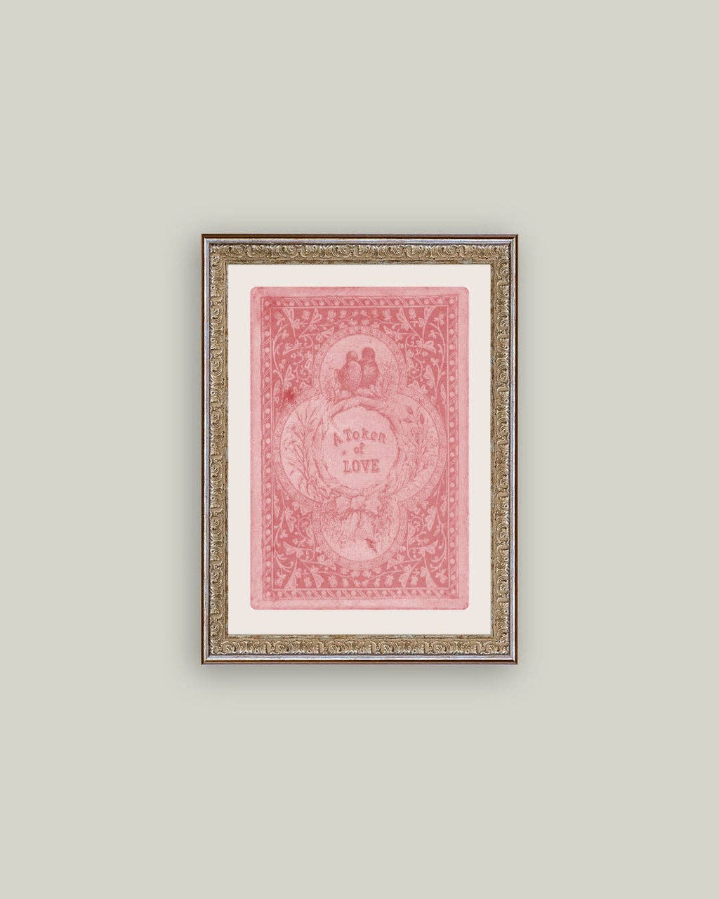 Token of Love Framed Antique Art