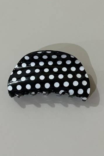 Polka Dot Claw Clip