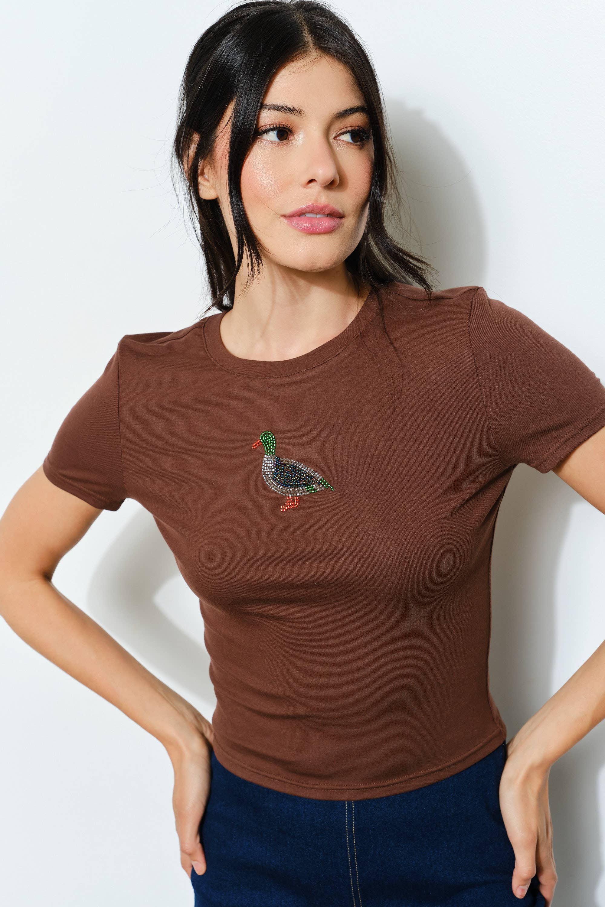 MALLARD BEAD TEE - Fun, Basic, Playful