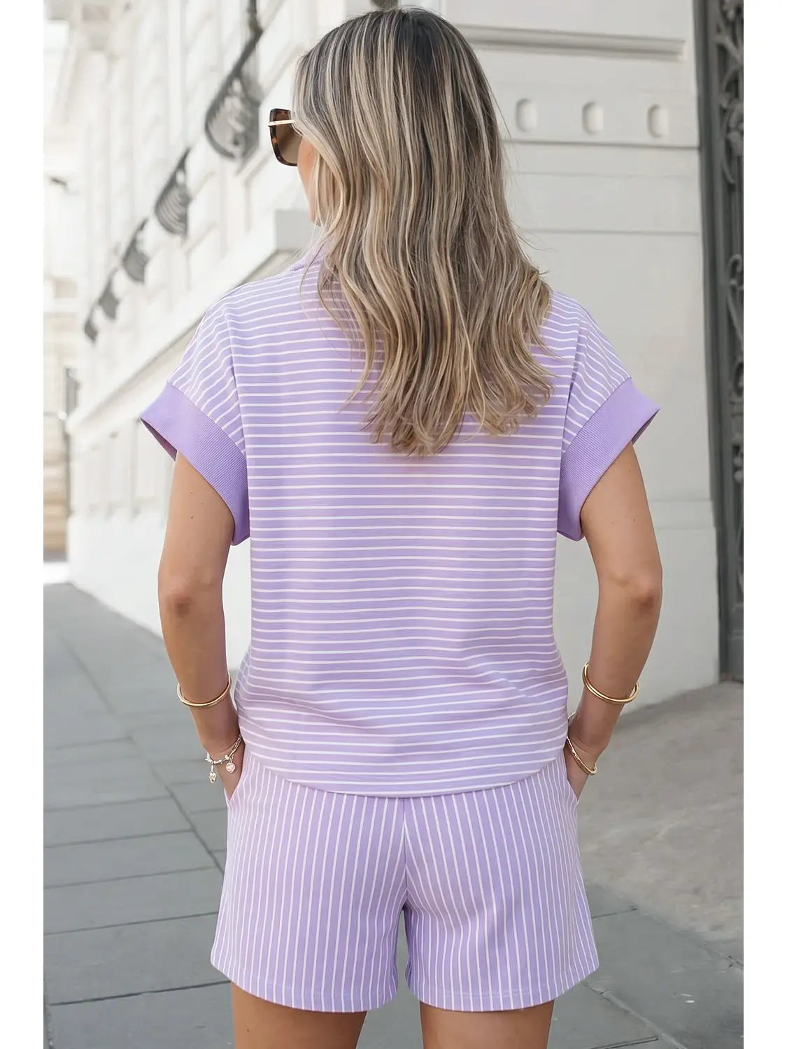 Striped Polo Set