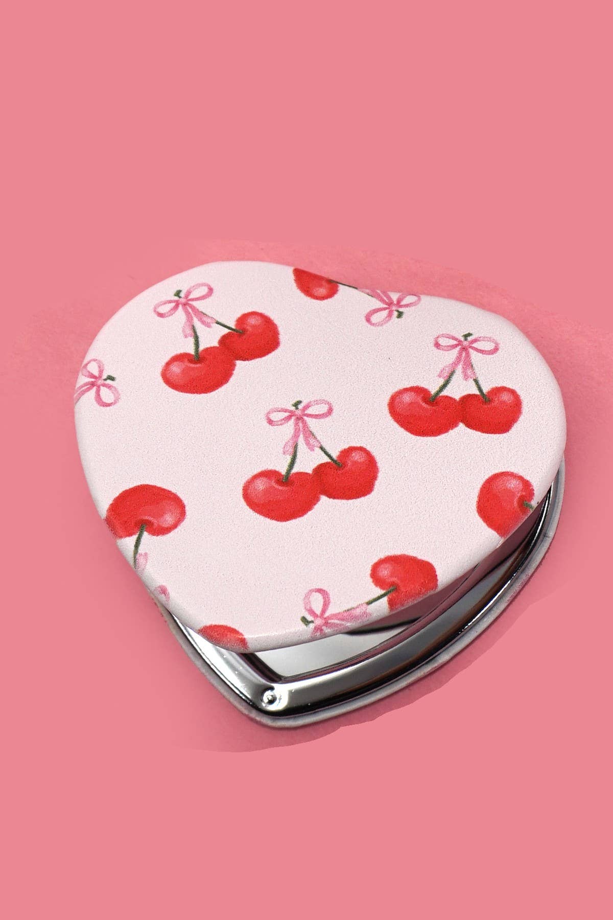 Cherry Bow Pocket Mirror