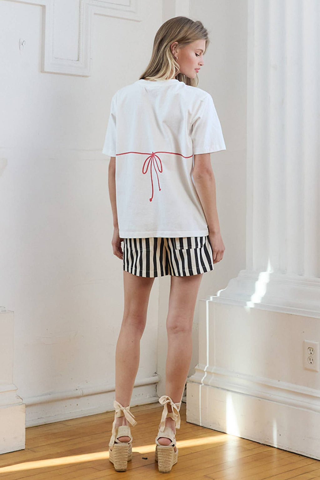 Caviar Print Bikini Graphic Tee