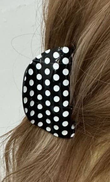 Polka Dot Claw Clip