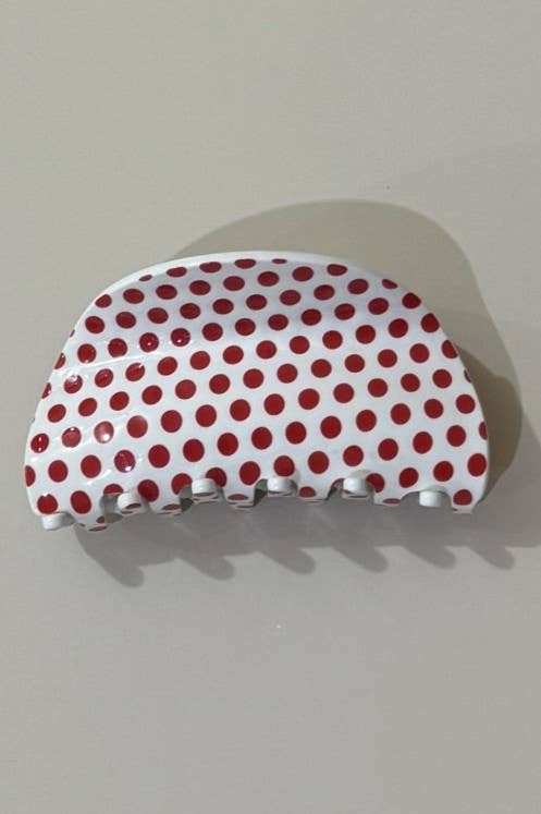 Polka Dot Claw Clip