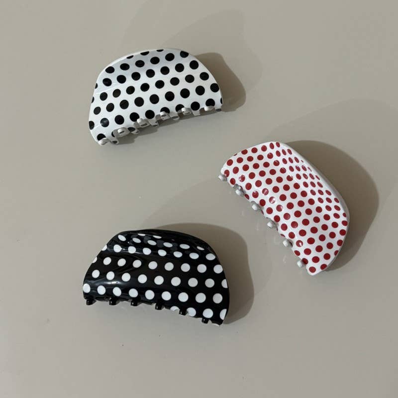 Polka Dot Claw Clip